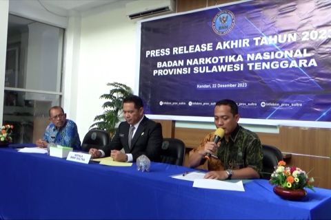 BNNP Sultra lampaui target penanganan kasus narkoba periode 2023