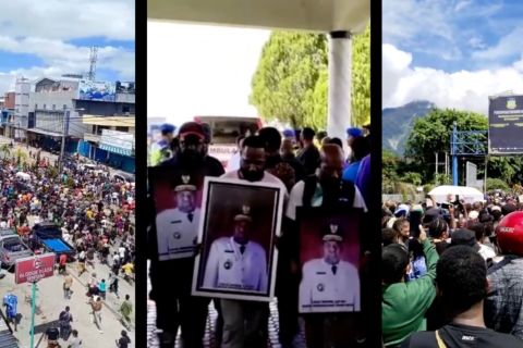 Warga iringi jenazah Lukas Enembe ke persemayaman