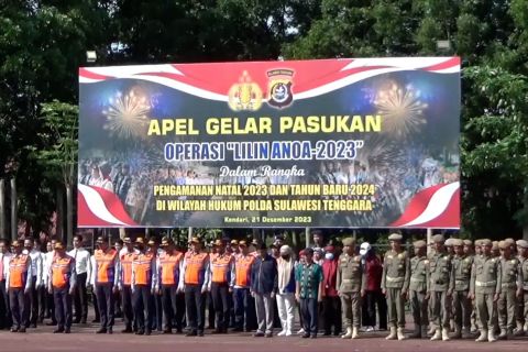 Polda Sultra terjunkan 3.272 personel dalam Operasi Lilin Anoa