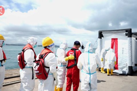 KKP Batam simulasikan penanganan radiasi di pintu masuk negara