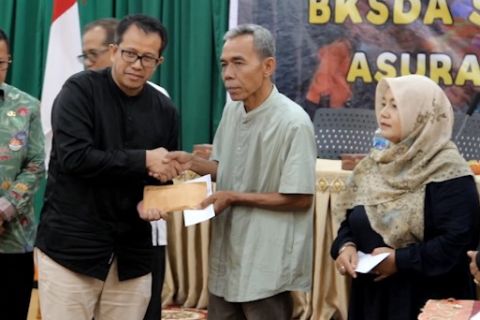 BKSDA Sumbar serahkan santunan bagi 14 korban erupsi Marapi