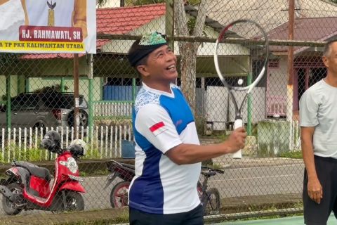 Turnamen tenis lapangan Piala Gubernur Kaltara jadi agenda tahunan