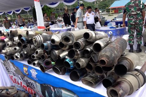 Ciptakan kamtibmas, Polda Papua deklarasi larangan knalpot brong