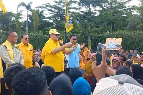Airlangga optimistis caleg Golkar Sumsel dapat 4 kursi di DPR RI