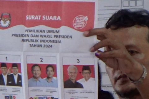 Paslon nomor urut 3 unggul di TPS Mahfud MD