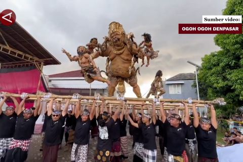 Ogoh-ogoh berbahan alami siap berparade di Festival Kasanga 2024