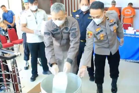 Polda Sulteng musahkan 3 kilogram sabu senilai Rp1,8 miliar