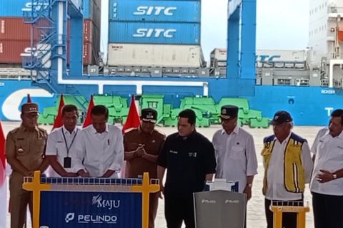 Presiden Jokowi apresiasi efisiensi Makassar New Port