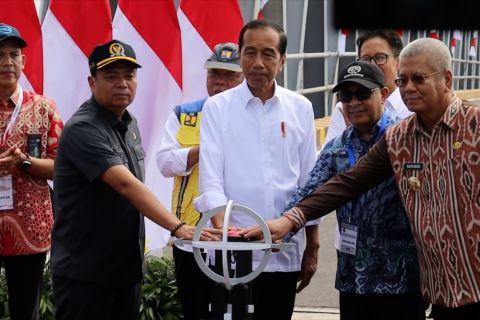 Presiden Jokowi resmikan duplikasi Jembatan Kapuas 1 Pontianak