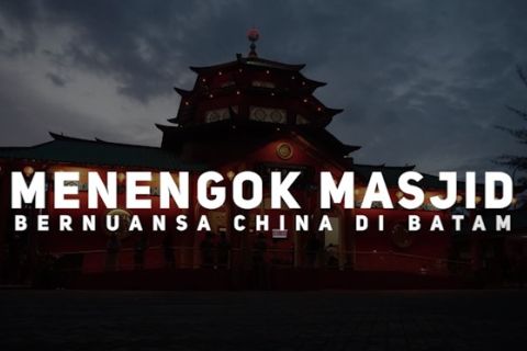 Menengok masjid bernuansa China di Batam