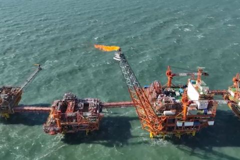 Megaproyek di Laut Bohai China mulai pasok gas ke daerah sekitarnya
