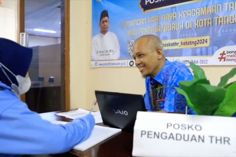 Disnaker Tangerang pastikan pengaduan THR alami penurunan