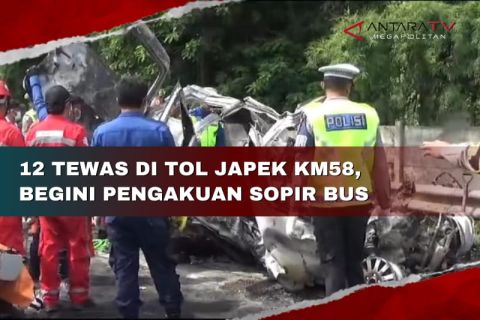 12 tewas di Tol Japek KM 58, begini pengakuan sopir bus