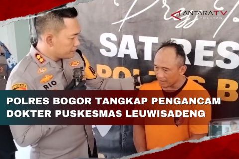 Polres Bogor tangkap pengancam dokter Puskesmas Leuwisadeng