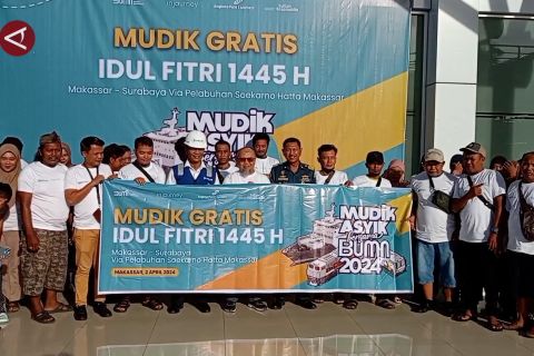 Bandara Hasanuddin berangkatkan 145 pemudik gratis ke Surabaya