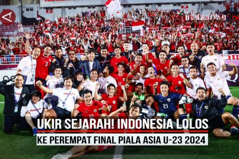 Ukir sejarah! Indonesia lolos ke perempat final Piala Asia U-23 2024