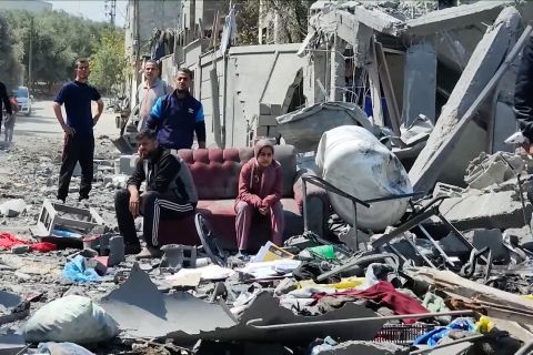 Situasi di kamp pengungsi Maghazi pasca serangan Israel
