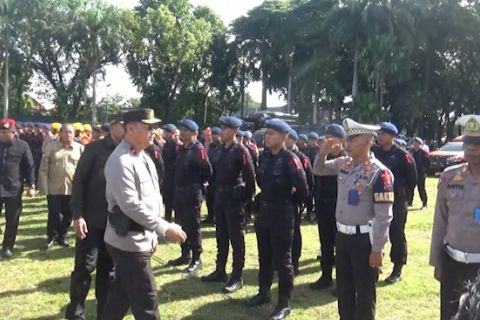 2.545 personel Polda Sumbar diterjunkan dalam pengamanan Idul Fitri