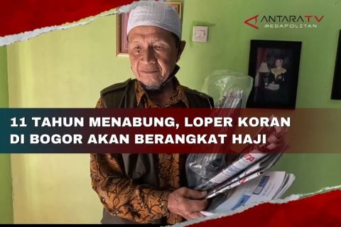 11 tahun menabung, loper koran di Bogor akan berangkat haji