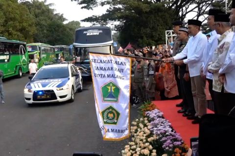 Pelepasan 1.195 jamaah calon haji asal Kota Malang