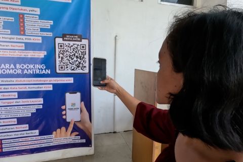 Permudah layanan, Disdukcapil Kota Bogor gunakan sistem antrean daring