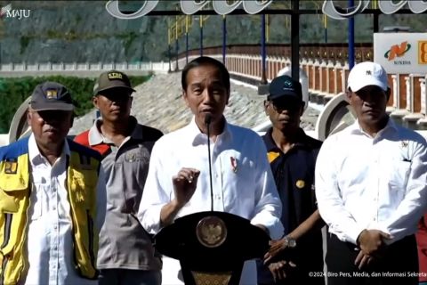 Presiden resmikan operasional bendungan Tiu Suntuk di Sumbawa Barat