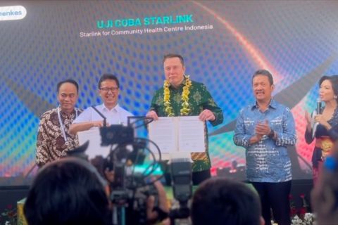 Resmikan layanan Starlink di Puskesmas Bali, ini kata Elon Musk