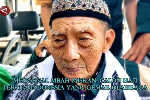 Mengenal Mbah Miskan, calon haji tertua Indonesia yang gemar olahraga