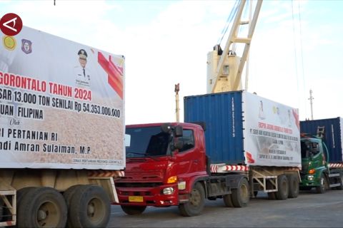 Mentan lepas ekspor 50 ribu ton jagung Gorontalo ke Filipina