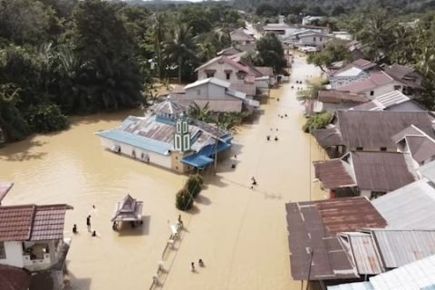 Banjir terjang tujuh kecamatan di Kalbar, 1.448 KK terdampak