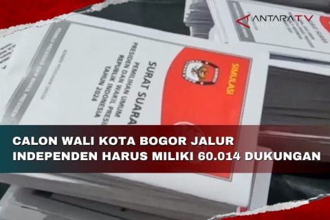 Calon Wali Kota Bogor jalur independen harus miliki 60.014 dukungan