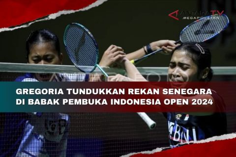 Gregoria tundukkan rekan senegara di babak pembuka Indonesia Open 2024