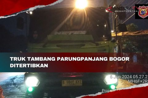 Sopir truk tambang Parungpanjang Bogor ditertibkan