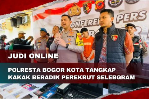 Judi online, Polresta Bogor Kota tangkap kakak beradik perekrut selebgram