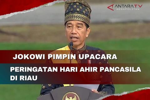 Jokowi pimpin upacara peringatan Hari Lahir Pancasila di Riau