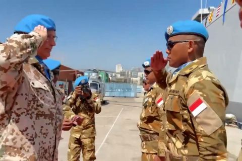 PBB beri penghargaan tertinggi untuk 120 personel KRI Diponegoro