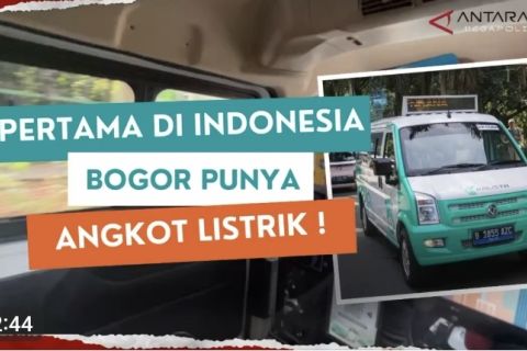 Angkot listrik pertama di Indonesia, ada di Bogor
