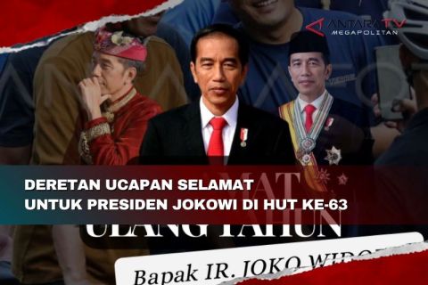 Deretan ucapan selamat untuk Presiden Jokowi di HUT ke-63