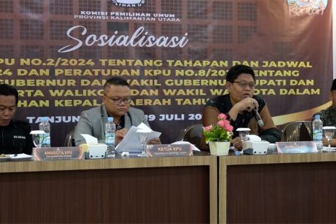 KPU Kaltara sosialisasikan dua metode pencalonan Pilkada