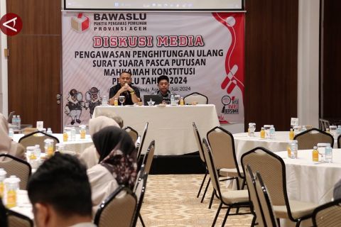 Penghitungan ulang surat suara, Panwaslih Aceh siapkan 178 pengawas