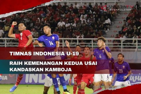 Timnas Indonesia U-19 raih kemenangan kedua usai kandaskan Kamboja