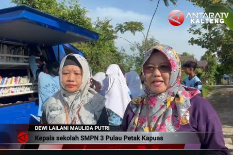 Disarpustaka Kapuas kerjasama tingkatkan minat baca siswa di SMPN 3 Pulau Petak