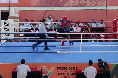 Atlet Muaythai NTB lolos ke semifinal usai kandangkan tuan rumah Aceh