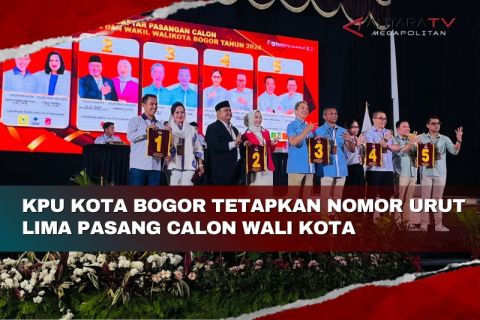 KPU Kota Bogor tetapkan nomor urut calon Wali Kota