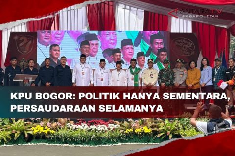 KPU Bogor: Politik hanya sementara, persaudaraan selamanya