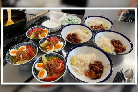 Keseruan demo masak kuliner nusantara bersama warga negeri sakura