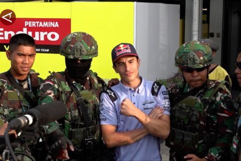 Marc Marquez gandeng TNI amankan garasi tim