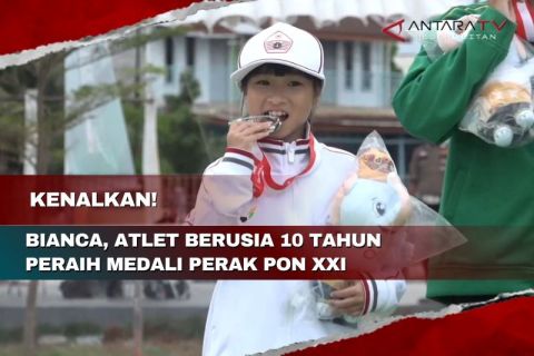 Kenalkan! Bianca, atlet berusia 10 tahun peraih medali perak PON XXI