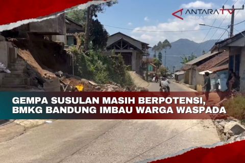 Gempa susulan masih berpotensi, BMKG Bandung imbau warga waspada