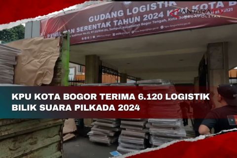 KPU Kota Bogor terima 6.120 logistik bilik suara Pilkada 2024